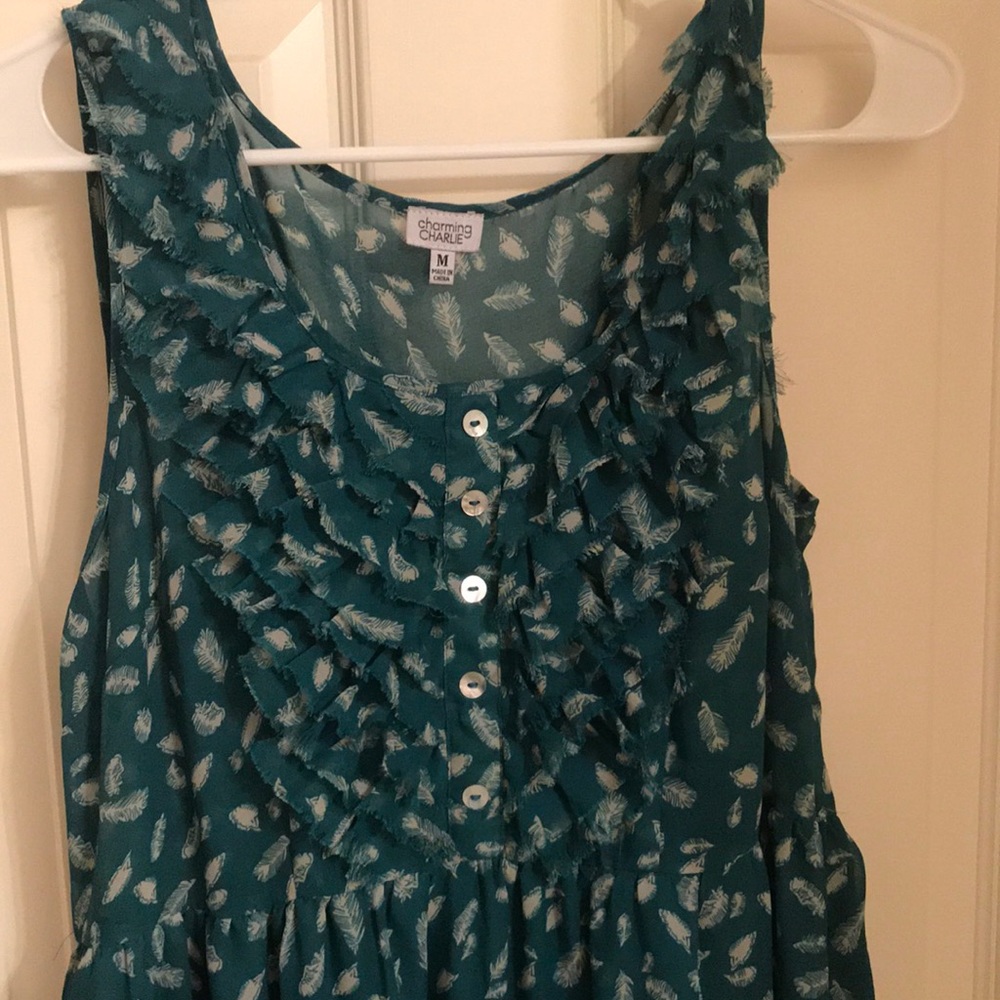 Charming Charlie sweet green dress warm weather